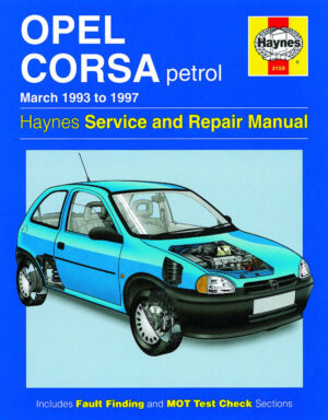 Haynes Opel reparasjonshåndbok for Opel Corsa Petrol (Mar 93 - 97)