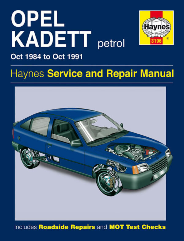 Haynes Opel reparasjonshåndbok for Opel Kadett Petrol (Oct 84 - Oct 91)