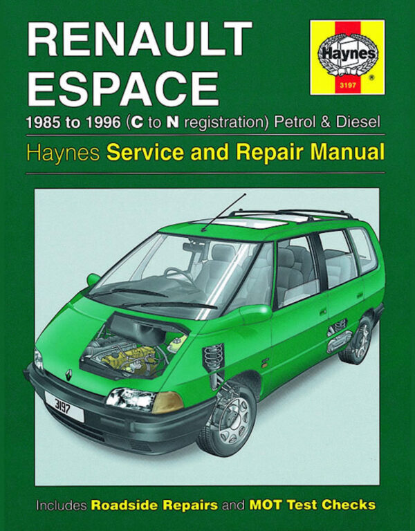 Haynes Reparasjonshåndbok 3197 for Renault Espace 1985-1996