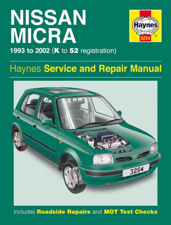 Haynes Nissan reparasjonshåndbok for Nissan Micra (93 - 02) K to 52