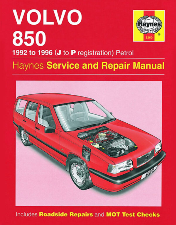 Haynes Volvo reparasjonshåndbok for Volvo 850 Petrol (92 - 96) J to P