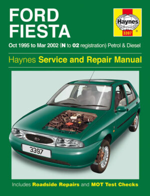 Haynes Ford reparasjonshåndbok for Ford Fiesta Petrol & Diesel (Oct 95 - Mar 02) N to 02