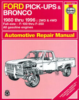 Haynes Ford reparasjonshåndbok for Ford Pick-ups & Bronco ‘80 - ‘96