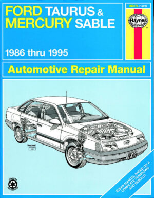 Haynes Ford reparasjonshåndbok for Ford Taurus & Mercury Sable ‘86 - ‘95