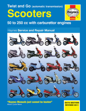 Haynes Scooter reparasjonshåndbok for Twist and Go (automatic transmission) Scooters Service and Repair Manual