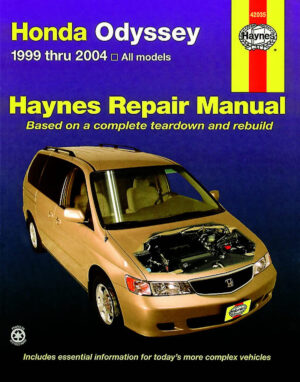 Haynes Honda reparasjonshåndbok for Honda Odyssey ‘99 - ‘10