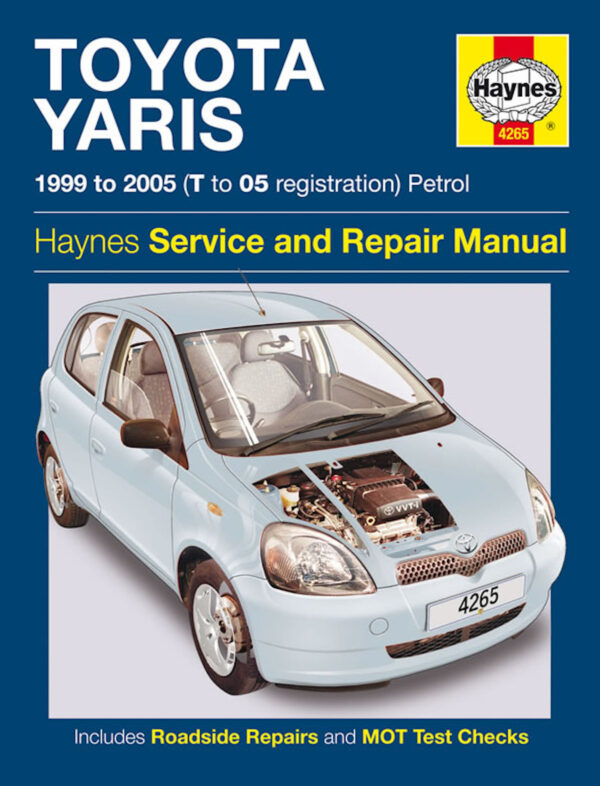 Haynes Toyota reparasjonshåndbok for Toyota Yaris Petrol (99 - 05) T to 05