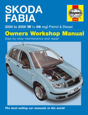 Haynes Skoda reparasjonshåndbok for Skoda Fabia Petrol & Diesel (00 - 06) W to 06