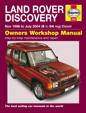 Haynes Land Rover reparasjonshåndbok for Land Rover Discovery Diesel (Nov 98 - Jul 04) S to 04