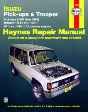 Haynes Isuzu reparasjonshåndbok for Isuzu Trooper ‘84 - ‘91 & Pick-ups ‘81 - ‘93