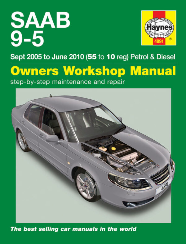 Haynes SAAB reparasjonshåndbok for Saab 9-5 (Sep 05 - Jun 10) 55 to 10