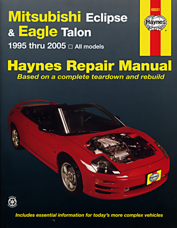 Haynes Mitsubishi reparasjonshåndbok for Mitsubishi Eclipse & Eagle Talon