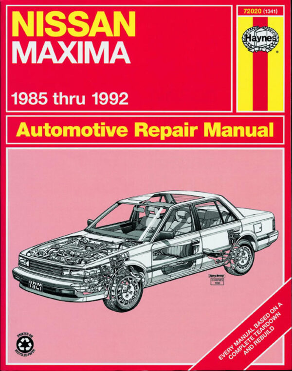 Haynes Nissan reparasjonshåndbok for Nissan Maxima ‘85 - ‘92