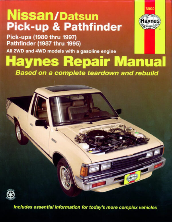 Haynes Nissan reparasjonshåndbok for Nissan/Datsun Pick-ups ‘80 - ‘97