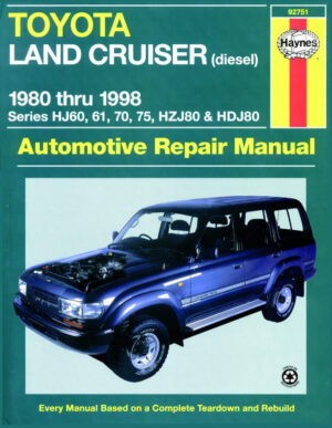 Haynes Toyota reparasjonshåndbok for Toyota Land Cruiser Diesel (80 - 98)