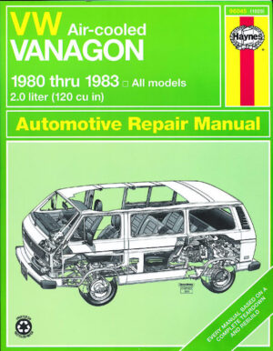 Haynes Volkswagen reparasjonshåndbok for VW Vanagon Air - Cooled ‘80 - ‘83