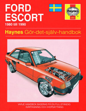 Haynes Ford reparasjonshåndbok for Ford Escort (80 - 90)