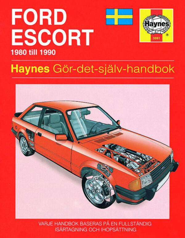 Haynes Ford reparasjonshåndbok for Ford Escort (80 - 90)