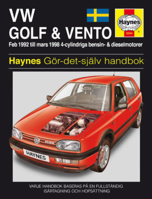 Haynes Volkswagen reparasjonshåndbok for VW Golf III & Vento (92 - 98)