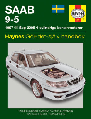 Haynes SAAB reparasjonshåndbok forside for Saab 9-5 (97 - 05)