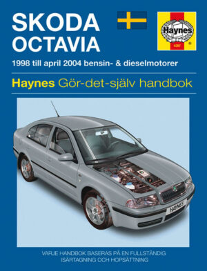 Haynes Skoda reparasjonshåndbok forside foor Skoda Octavia (98 - 04)