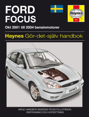 Haynes Ford reparasjonshåndbok forside for Ford Focus (01 - 04)