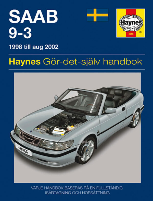 Haynes SAAB reparasjonshåndbok for Saab 9-3 (98 - 02)